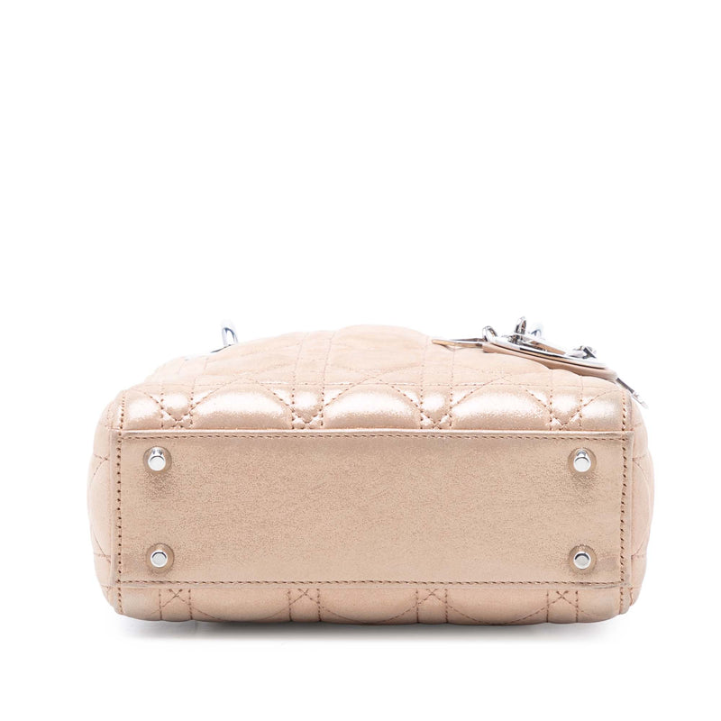 Mini Iridescent Lambskin Cannage Lady Dior - Image 3