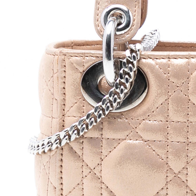 Mini Iridescent Lambskin Cannage Lady Dior - Image 7