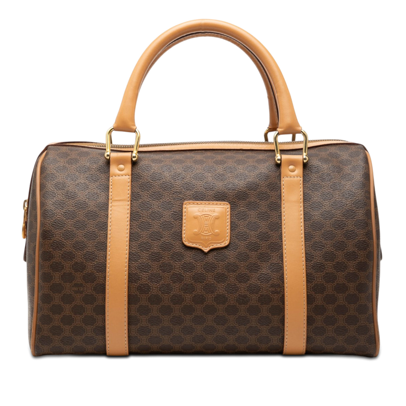 Macadam Coated Canvas Boston Bag - Image 1