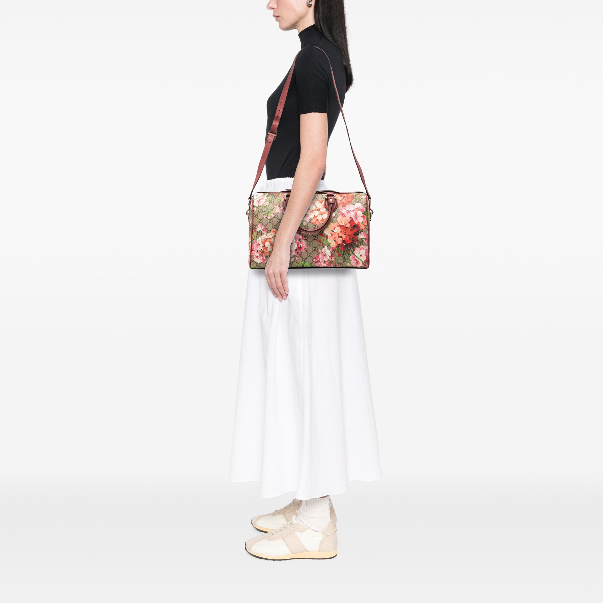 Medium GG Supreme Blooms Satchel - Image 7