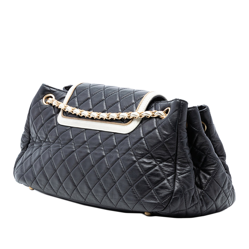 Medium Quilted Lambskin Reissue 2.55 East West Mademoiselle Accordion Flap - Image 2