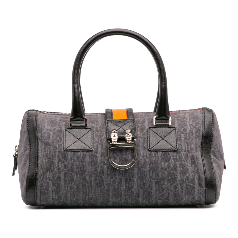 Diorissimo Trotter Denim Flight Boston Bag