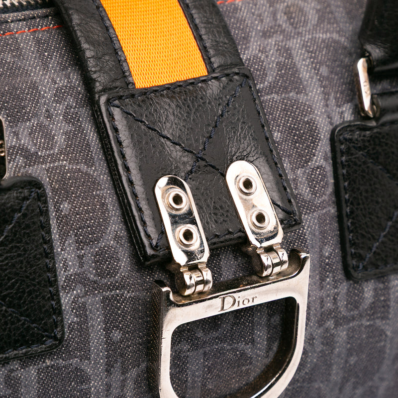 Diorissimo Trotter Denim Flight Boston Bag - Image 8