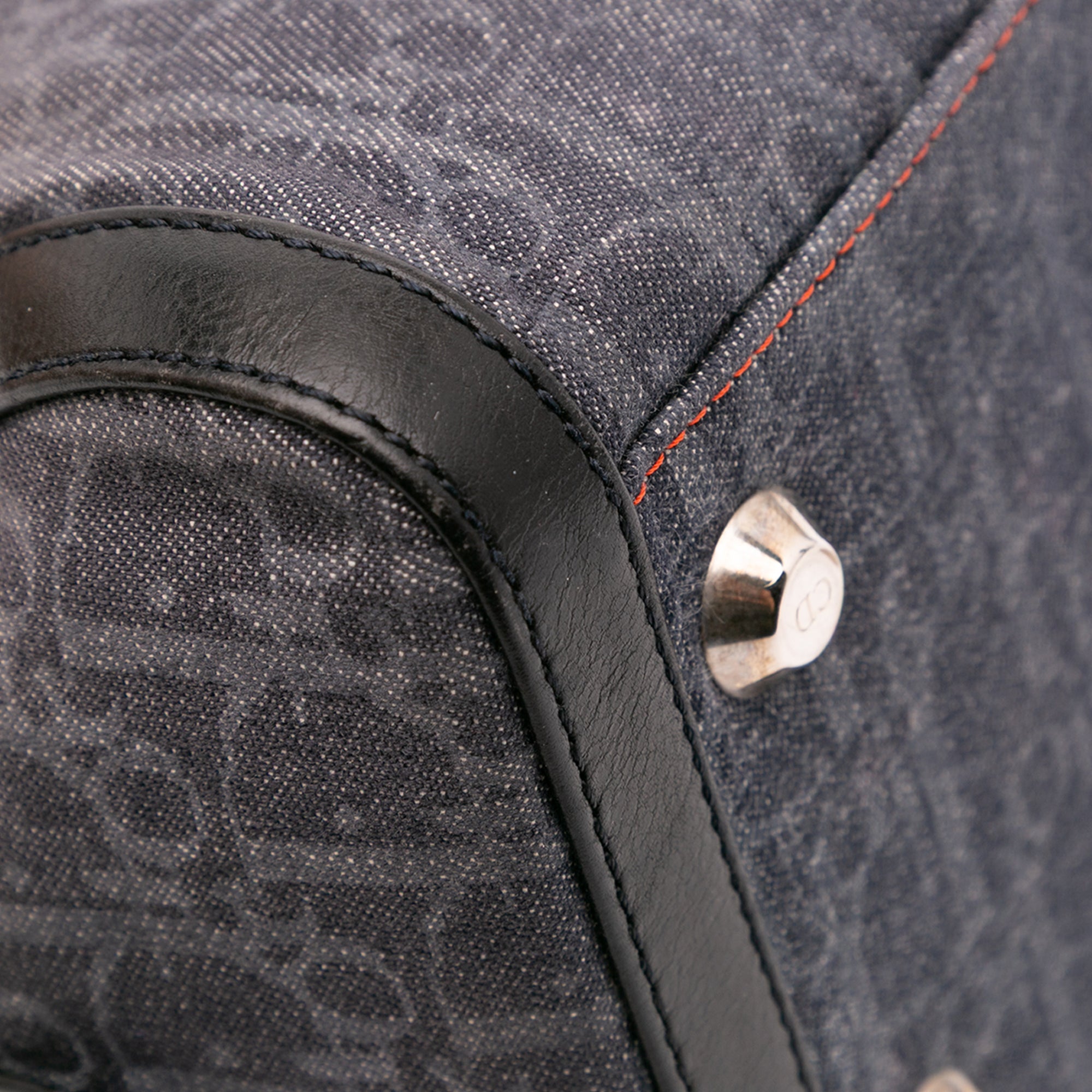 Diorissimo Trotter Denim Flight Boston Bag - Image 9