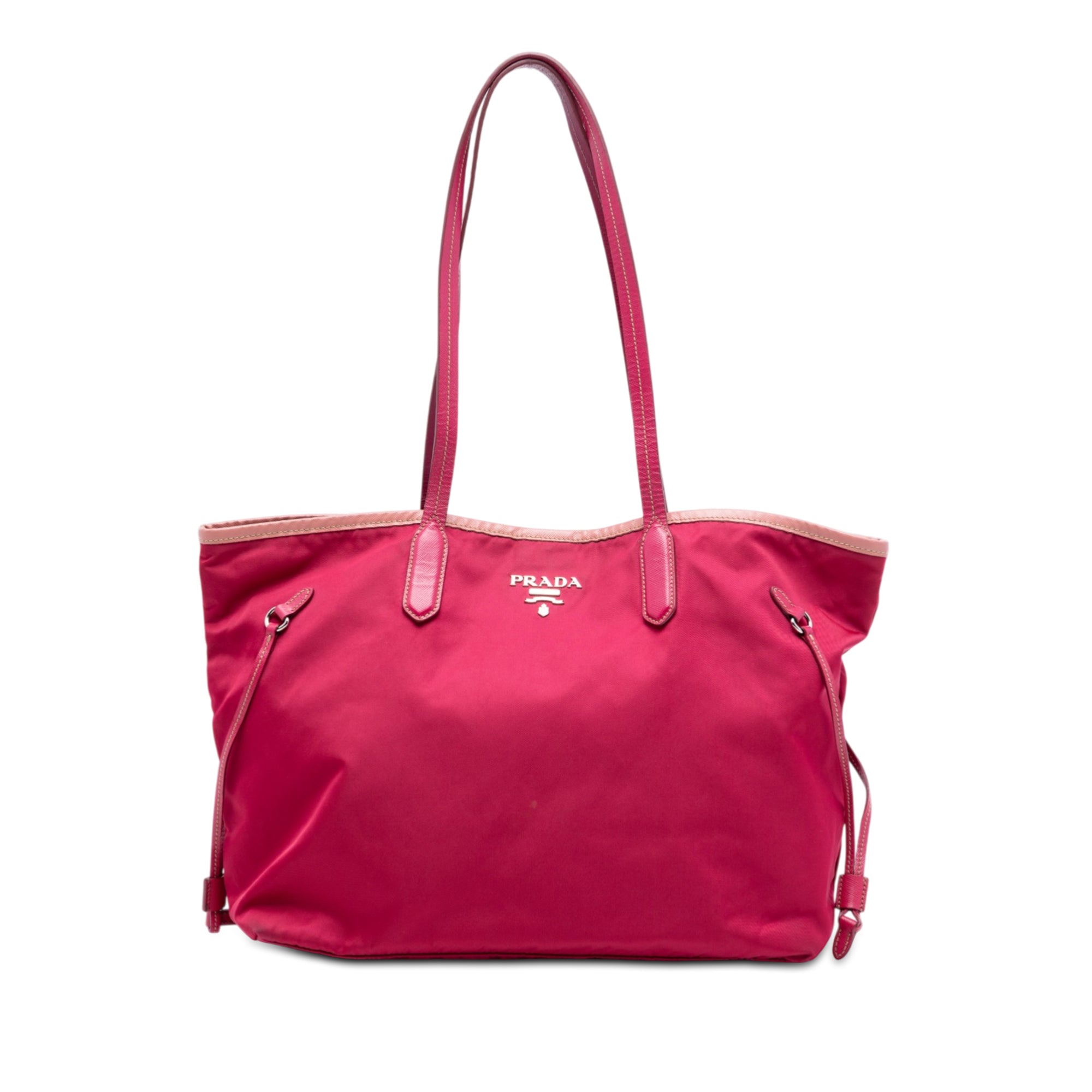 Saffiano Trimmed Tessuto Open Convertible Tote - Image 1