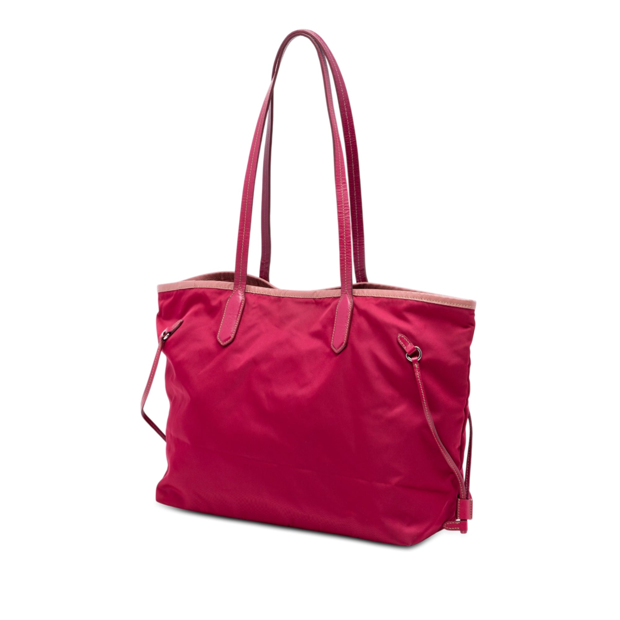 Saffiano Trimmed Tessuto Open Convertible Tote - Image 2