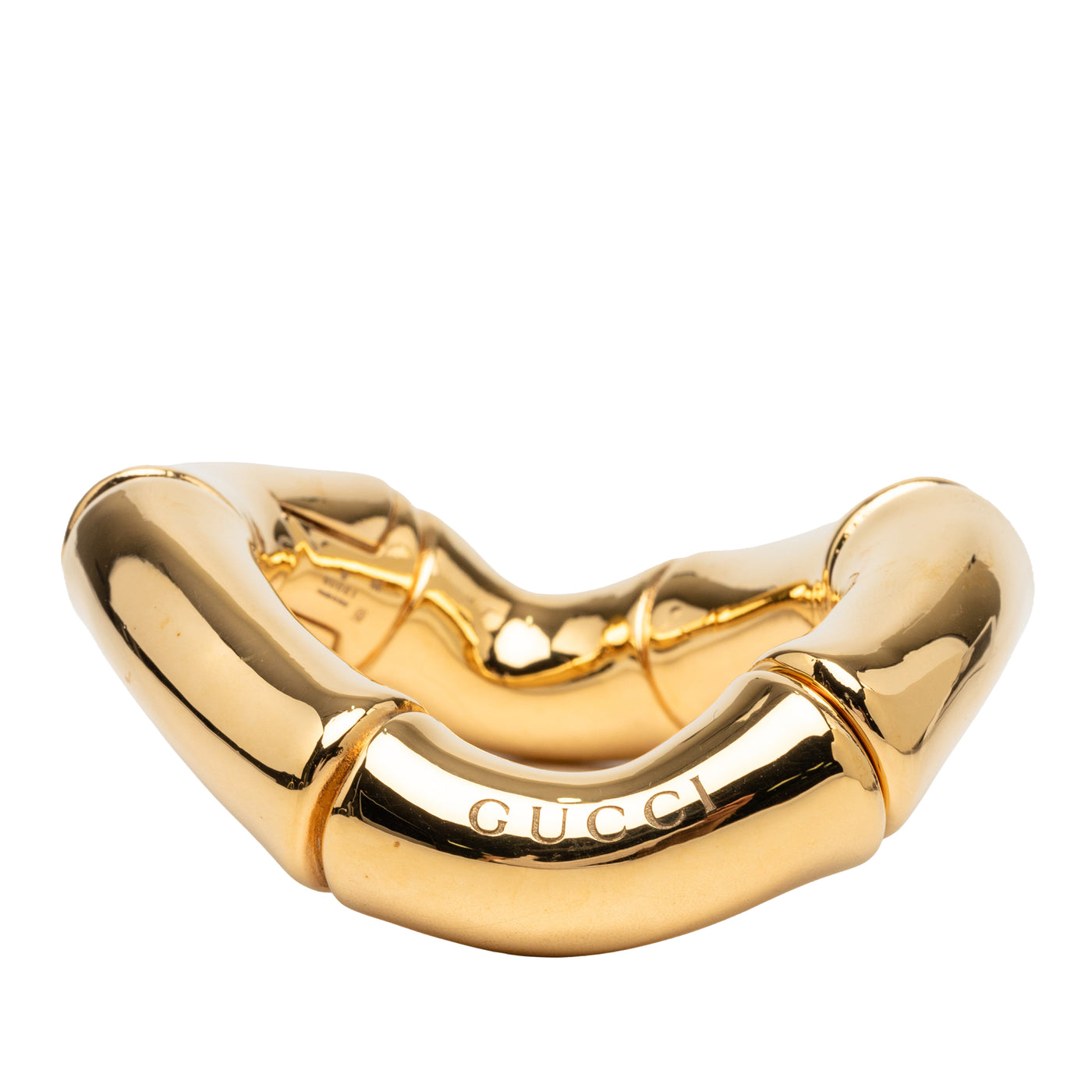Gold Plated Bamboo Cuff Bracelet - Image 1