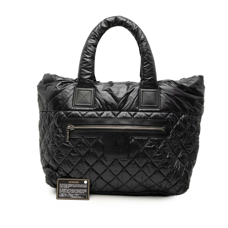 Medium Quilted Nylon Reversible Coco Cocoon Tote - Image 8