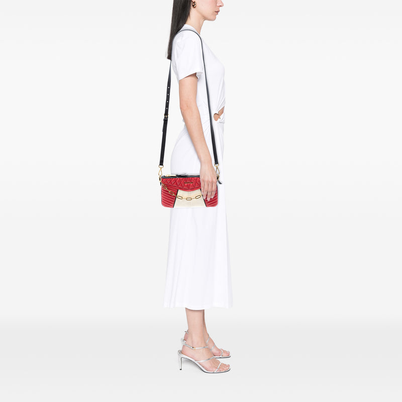 Bicolor Nappa Biker Satchel - Image 6