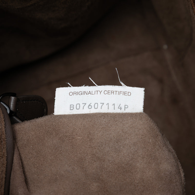 Intrecciato Trimmed Leather Ellittica Tote - Image 6