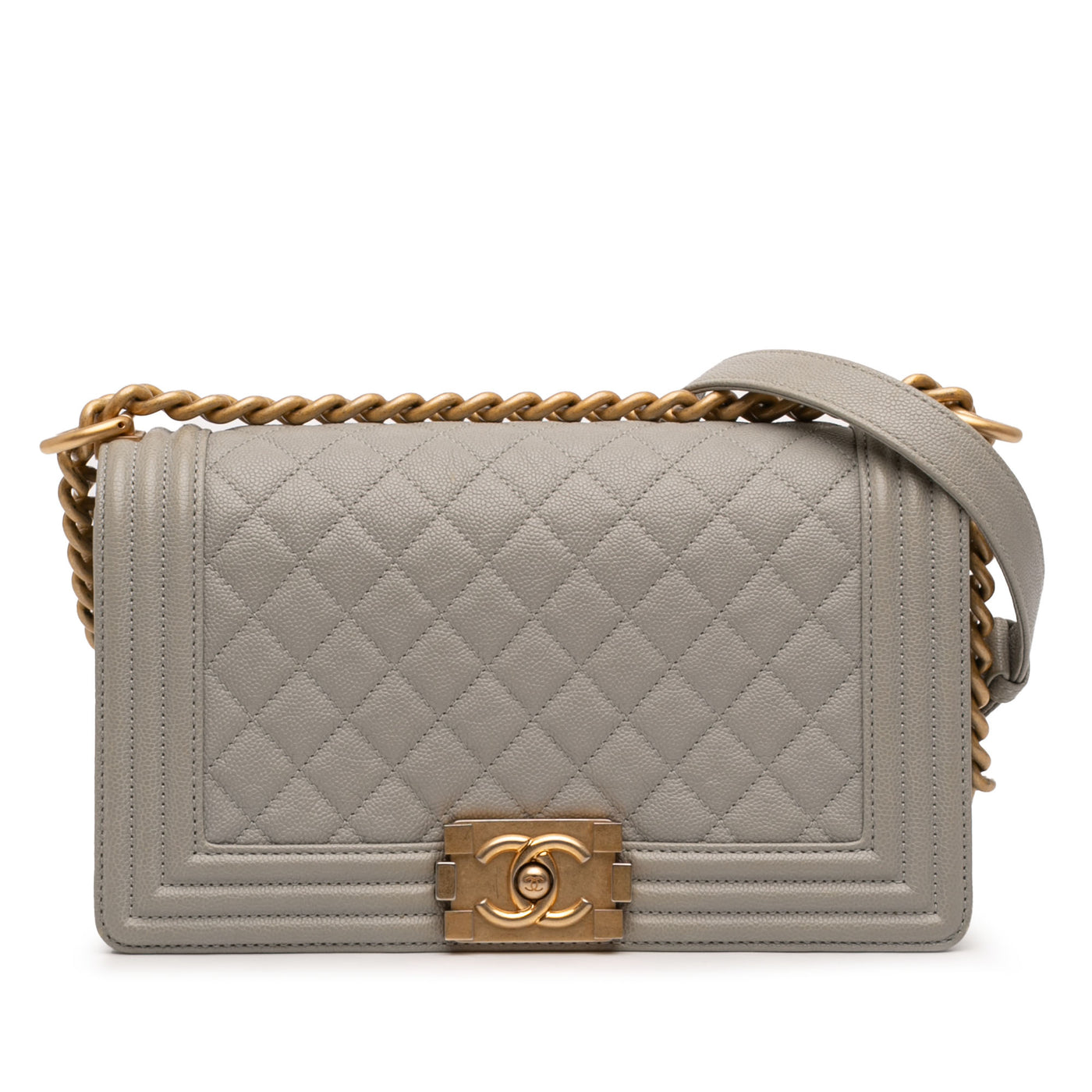 Old Medium Quilted Caviar Boy Flap - Image 1