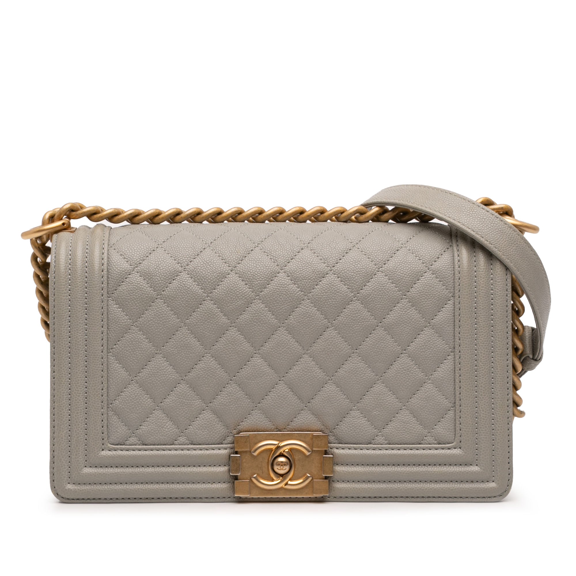 Old Medium Quilted Caviar Boy Flap - Image 1