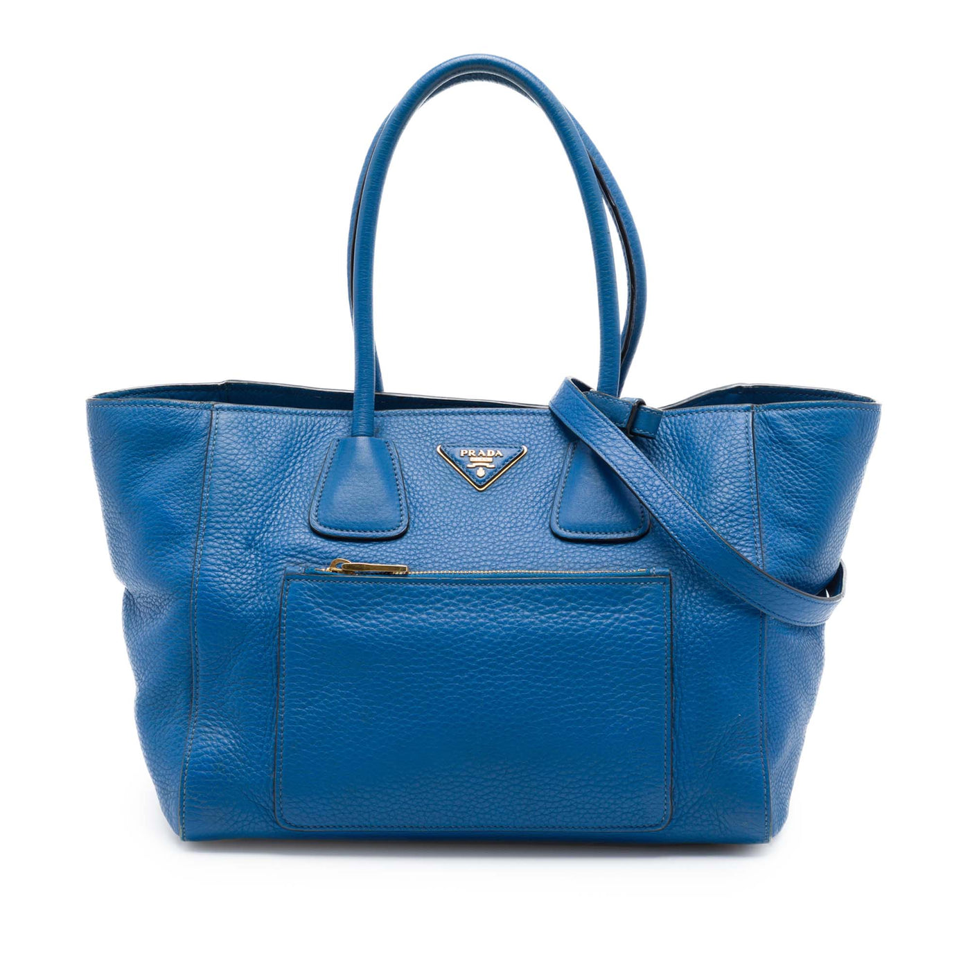 Vitello Daino Front Pocket Open Convertible Tote - Image 1