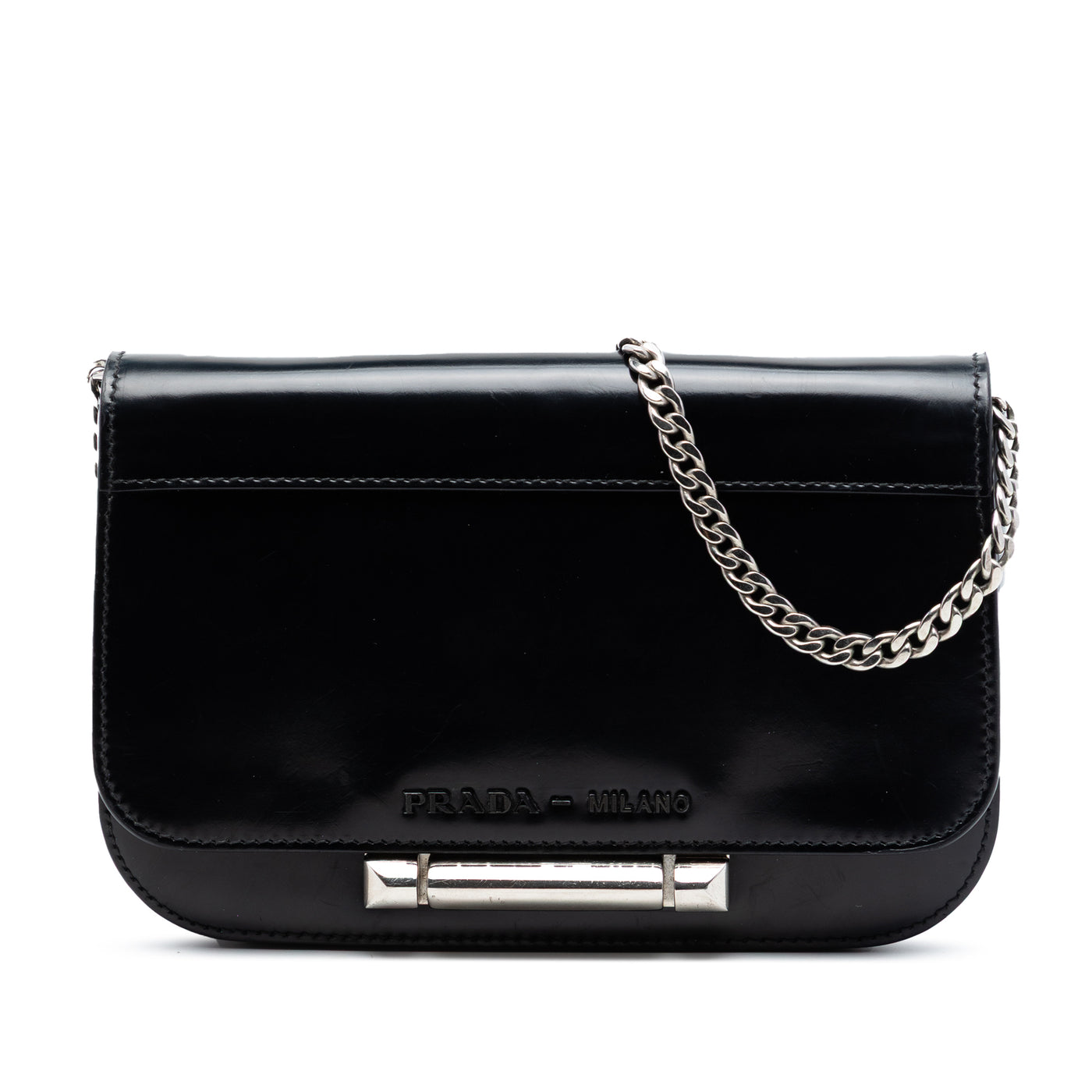 Spazzolato Leather Sybille Flap Crossbody - Image 1