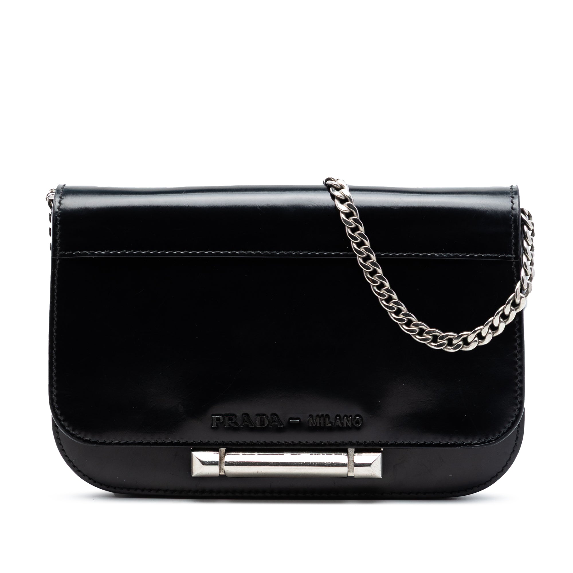 Spazzolato Leather Sybille Flap Crossbody - Image 1
