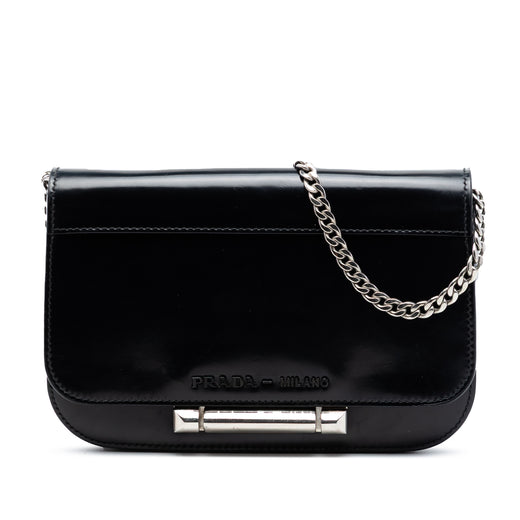 Spazzolato Leather Sybille Flap Crossbody - Image 1