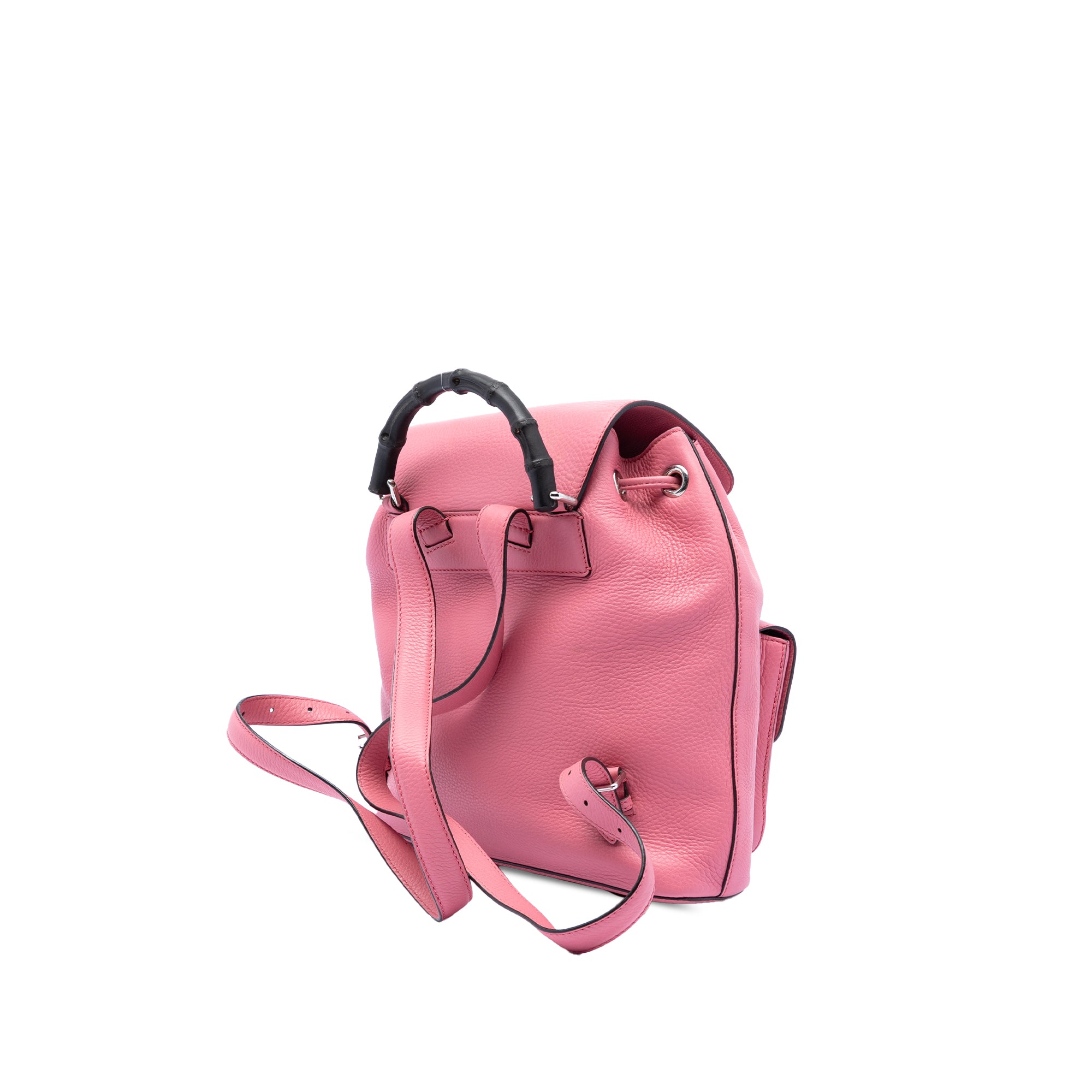 Leather Bamboo Tassel Backpack - Image 2