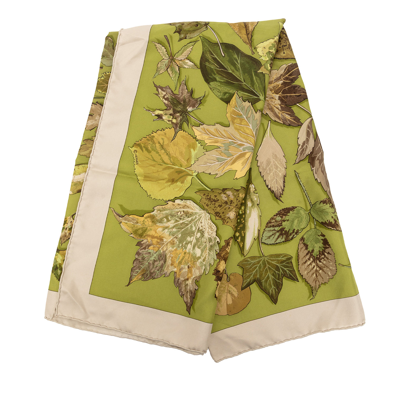 Tourbillon Autumn Leaves Silk Scarf 90 - Image 1