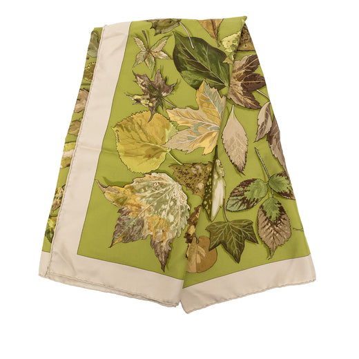Tourbillon Autumn Leaves Silk Scarf 90 - Image 1