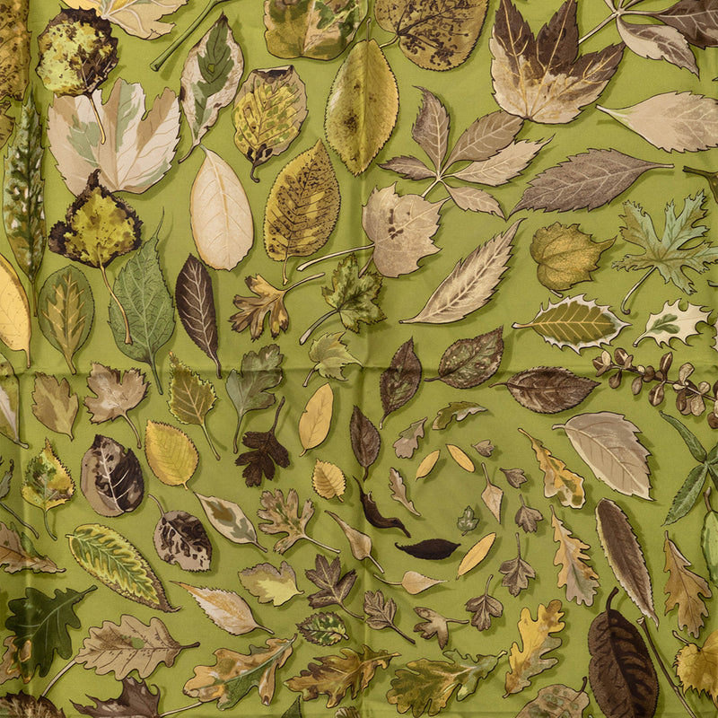 Tourbillon Autumn Leaves Silk Scarf 90 - Image 2