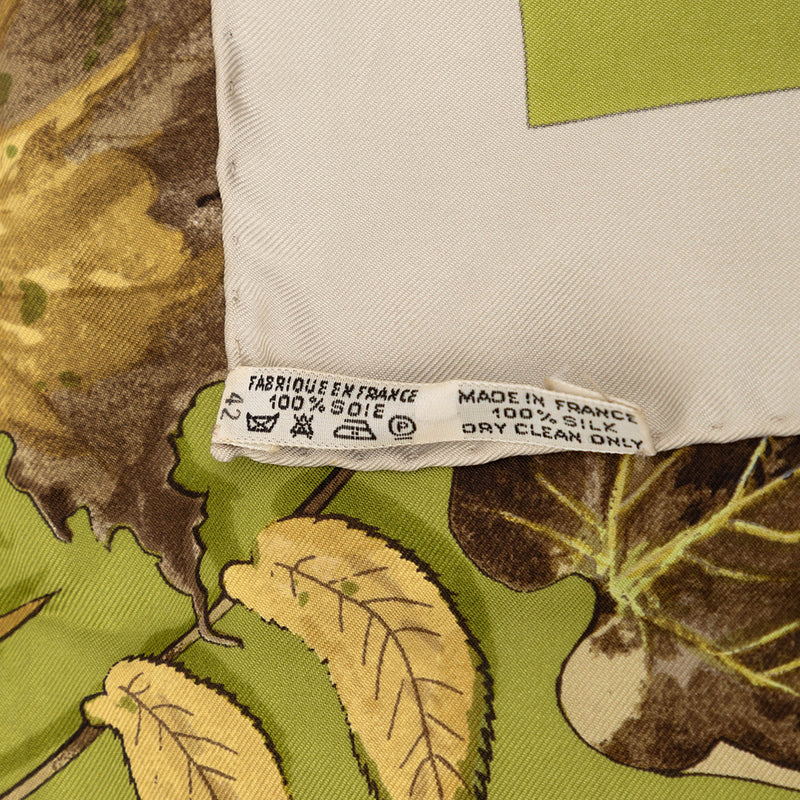 Tourbillon Autumn Leaves Silk Scarf 90 - Image 4