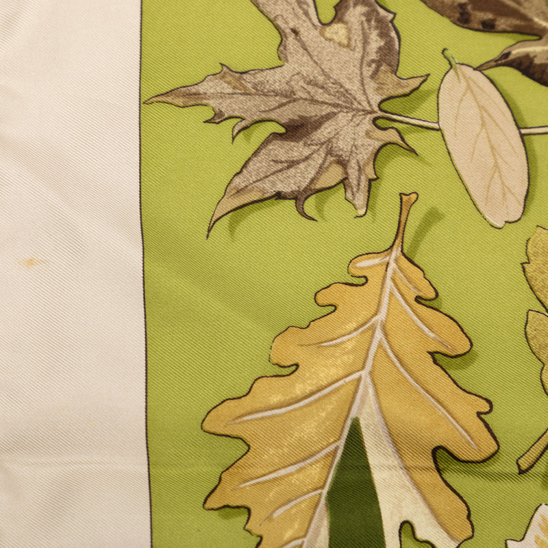 Tourbillon Autumn Leaves Silk Scarf 90 - Image 6