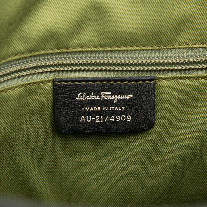 Gancini Embossed Leather Tote - Image 5