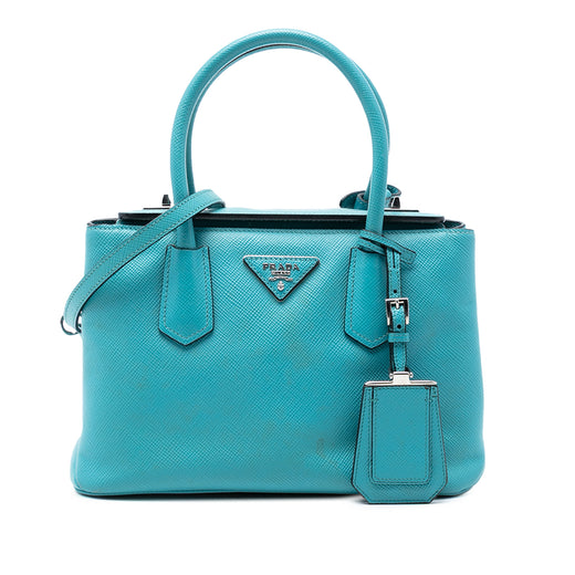 Small Saffiano Cuir Turnlock Twin Satchel - Image 1