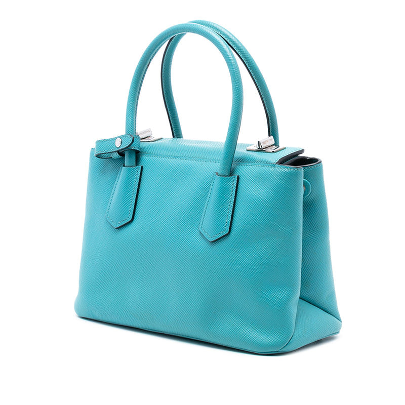 Small Saffiano Cuir Turnlock Twin Satchel - Image 2