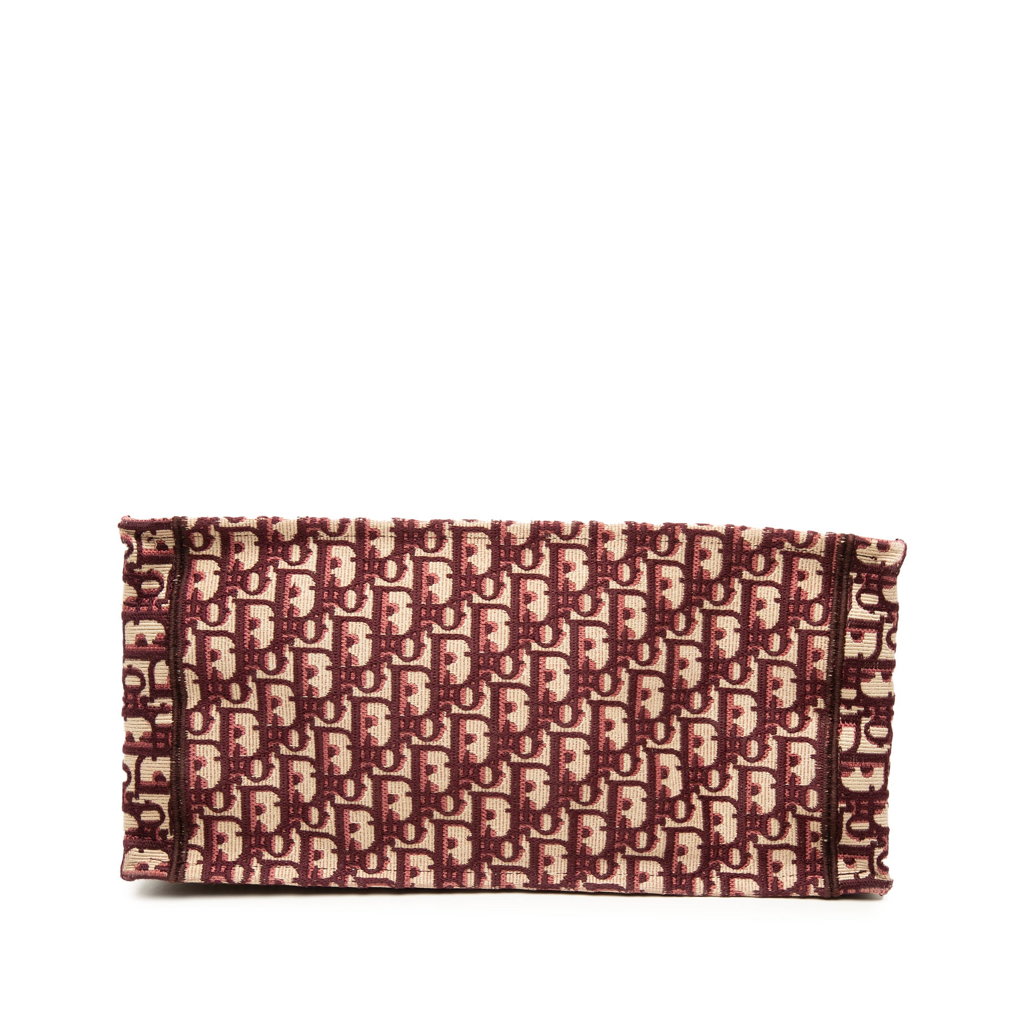 Medium Oblique Embroidered Canvas Book Tote - Image 3