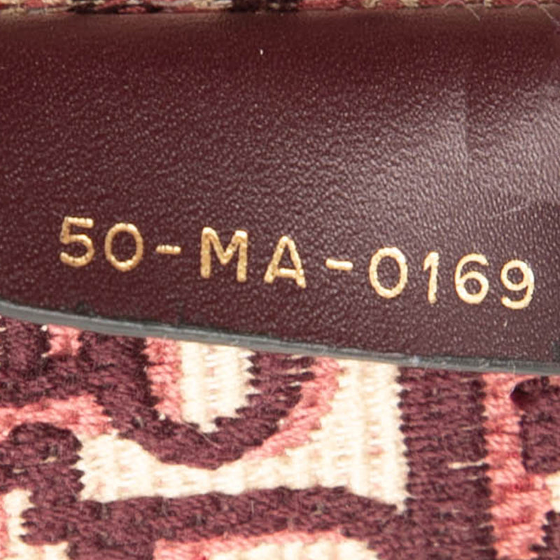 Medium Oblique Embroidered Canvas Book Tote - Image 6