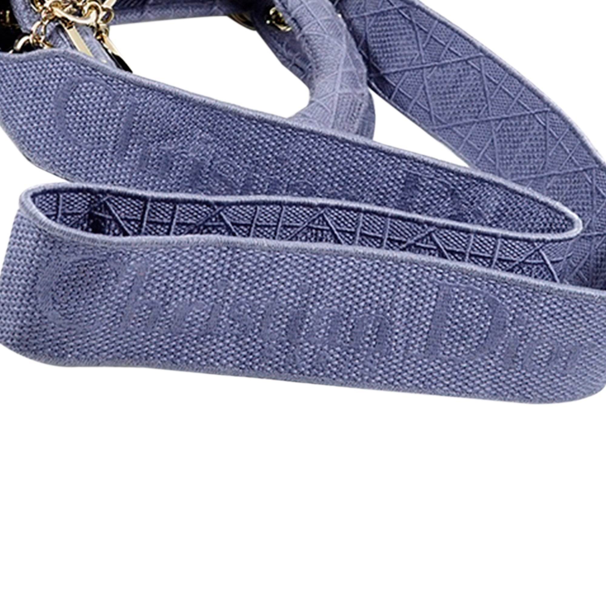 Medium Canvas Cannage Lady D Lite - Image 8