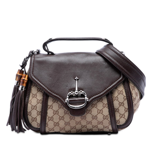 GG Canvas Techno Horsebit Top Handle Bag - Image 1
