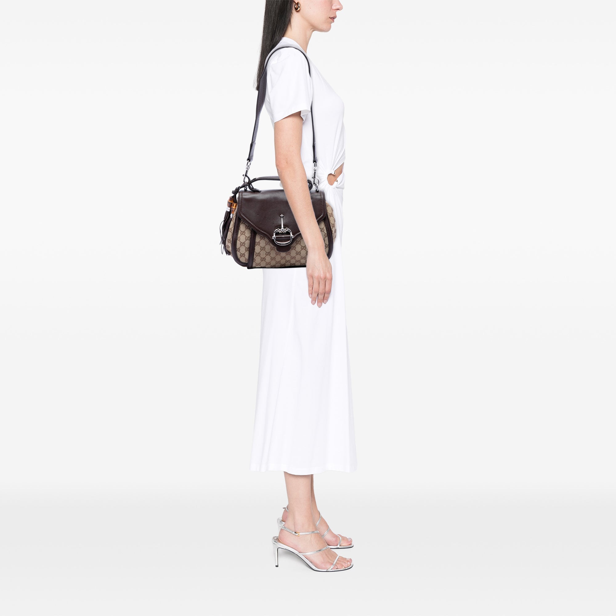 GG Canvas Techno Horsebit Top Handle Bag - Image 6