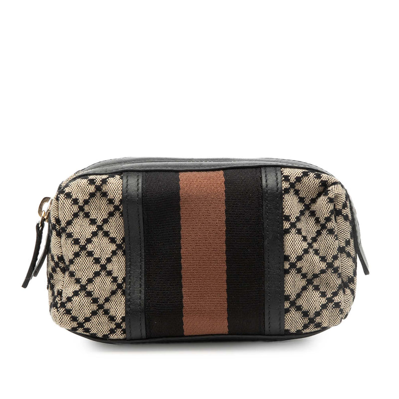 Diamante Canvas Web Pouch