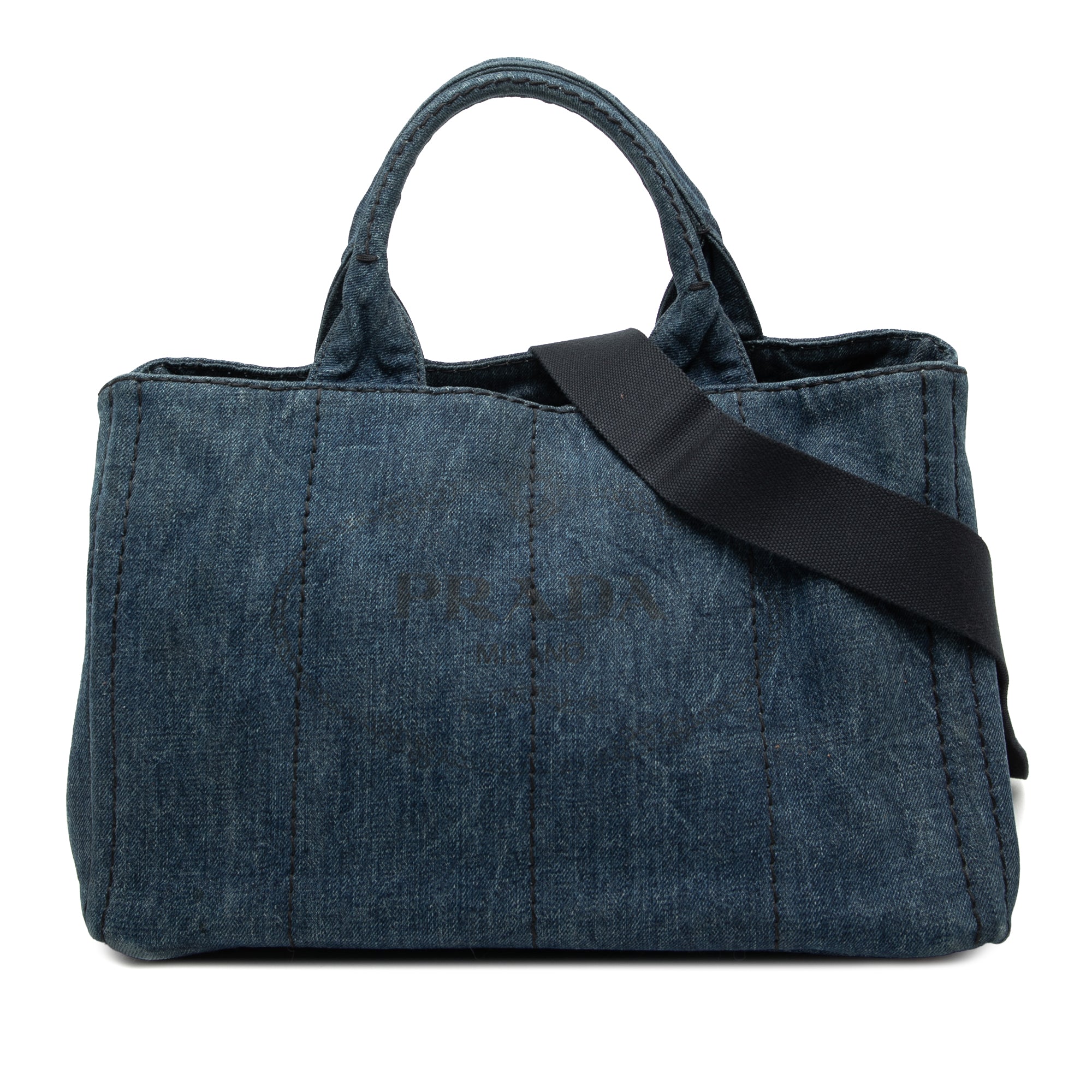 Denim Canapa Logo Satchel - Image 1