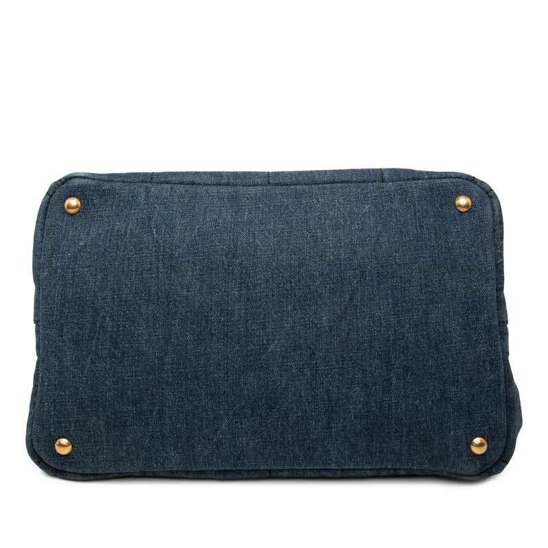 Denim Canapa Logo Satchel - Image 3