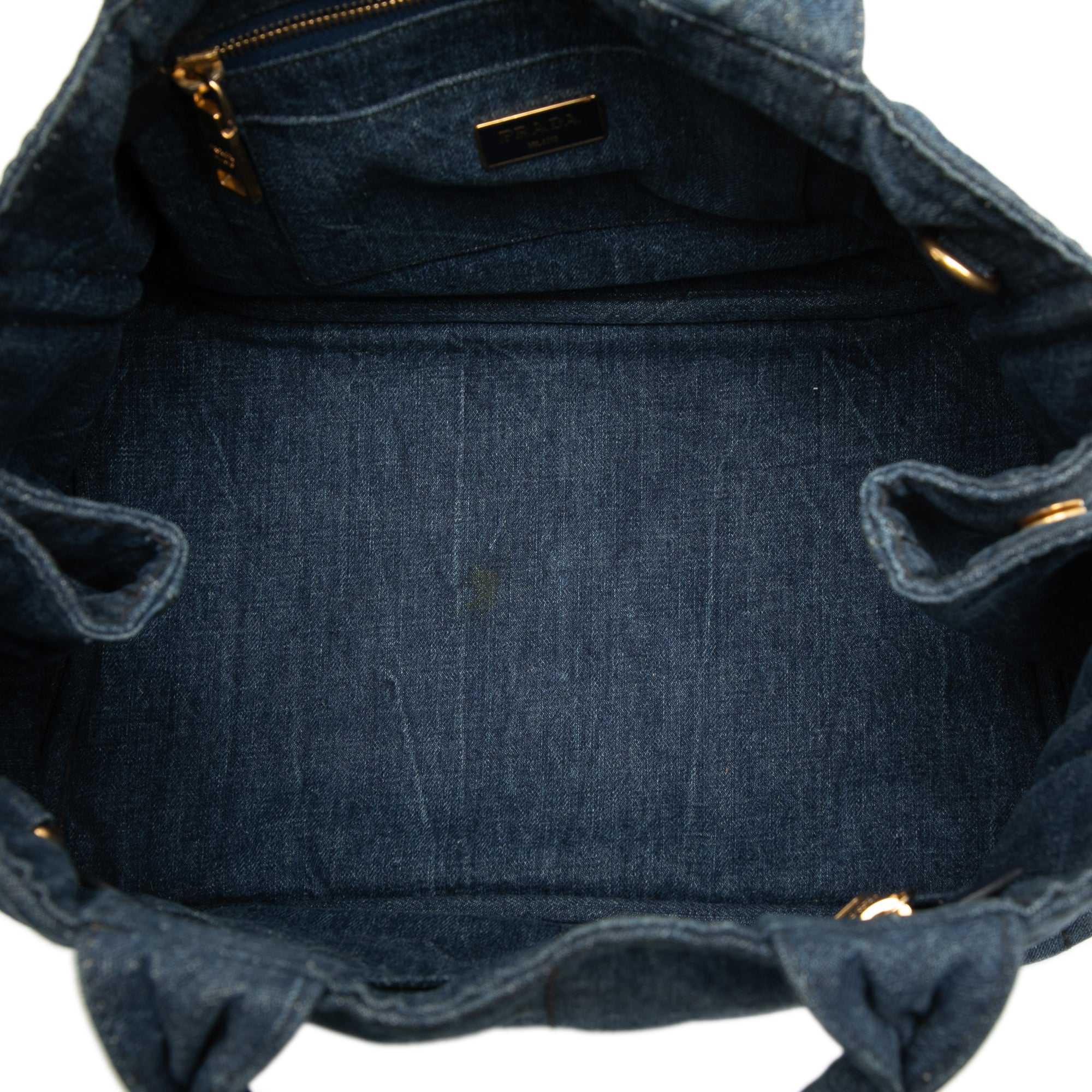 Denim Canapa Logo Satchel - Image 4