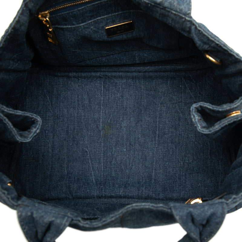 Denim Canapa Logo Satchel - Image 4
