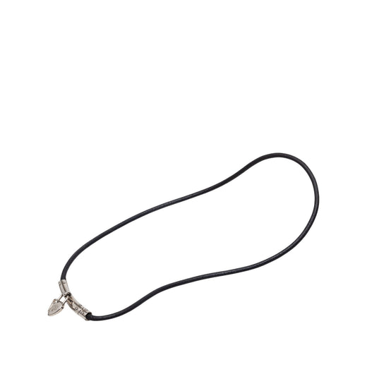 Palladium Plated Vive L Idee Heart Padlock Choker Necklace - Image 1