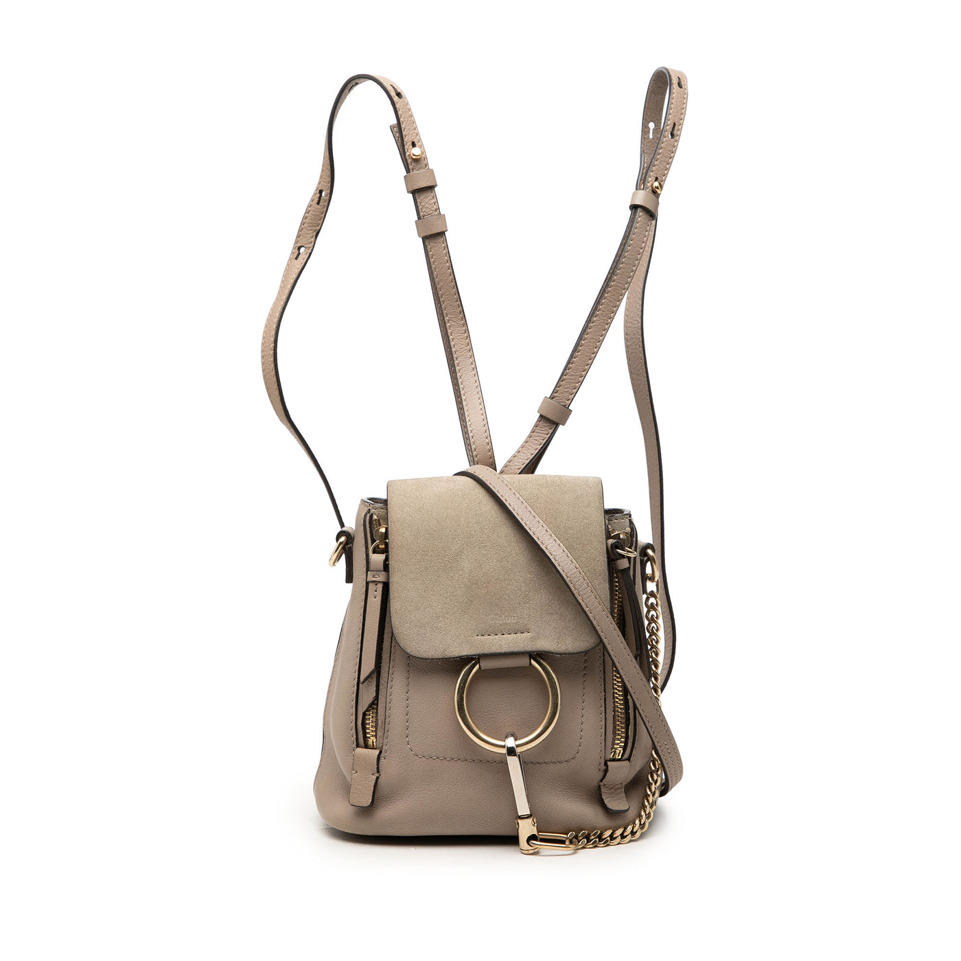 Mini Calfskin and Suede Faye Backpack - Image 1