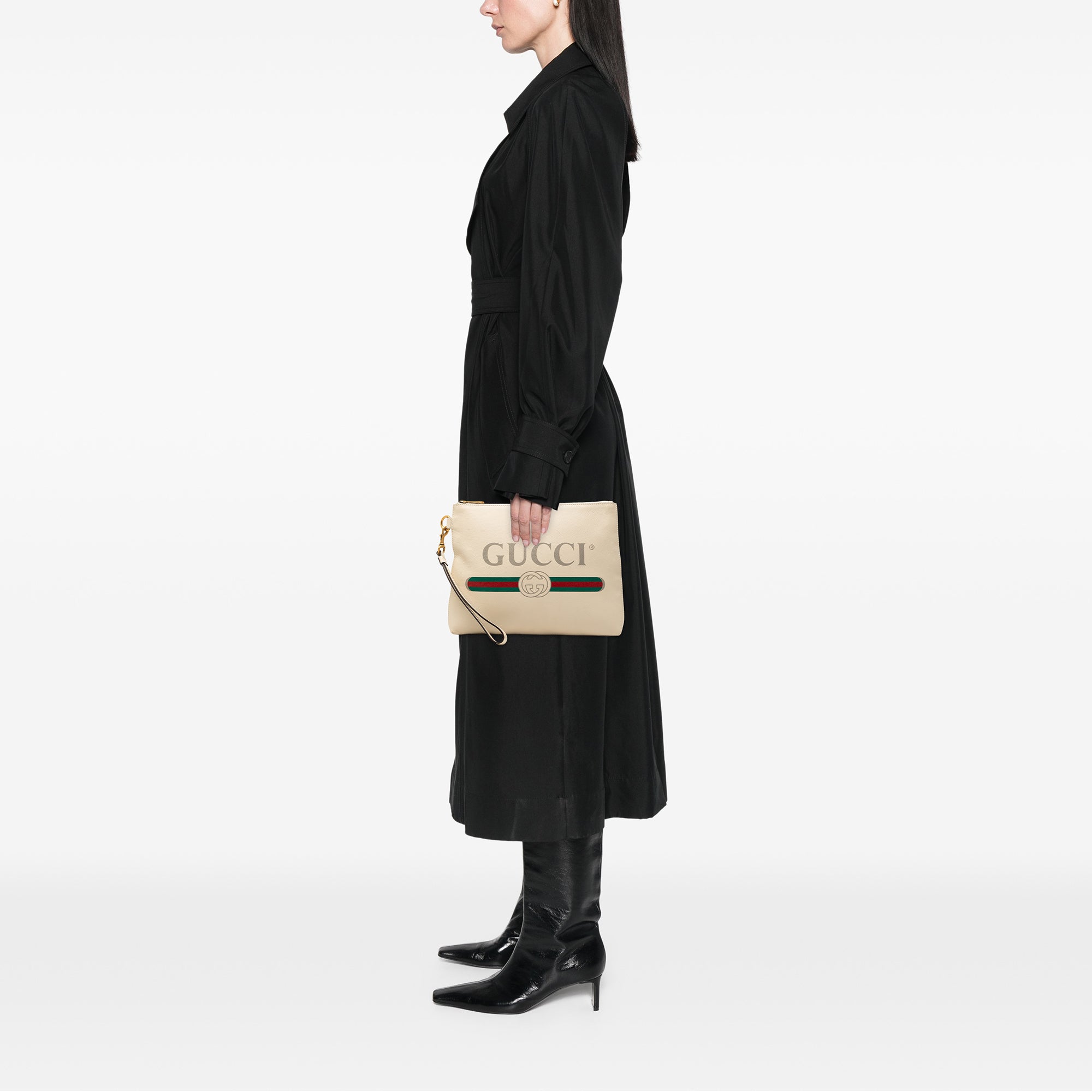 Leather Logo Clutch - Image 7