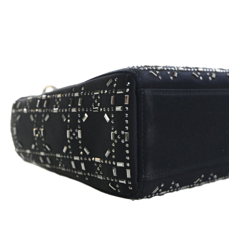 Mini Satin Cannage Strass Crystal Embellished Lady Dior - Image 10