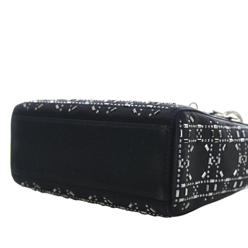 Mini Satin Cannage Strass Crystal Embellished Lady Dior - Image 11