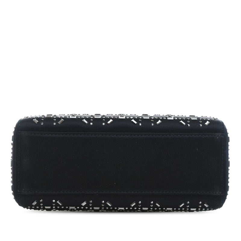 Mini Satin Cannage Strass Crystal Embellished Lady Dior - Image 3