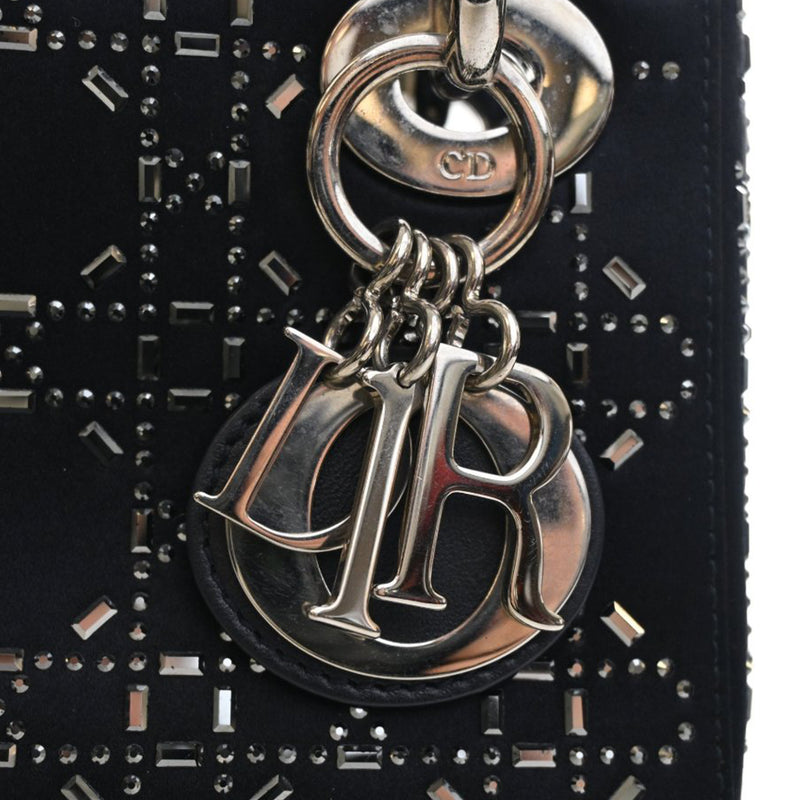 Mini Satin Cannage Strass Crystal Embellished Lady Dior - Image 5