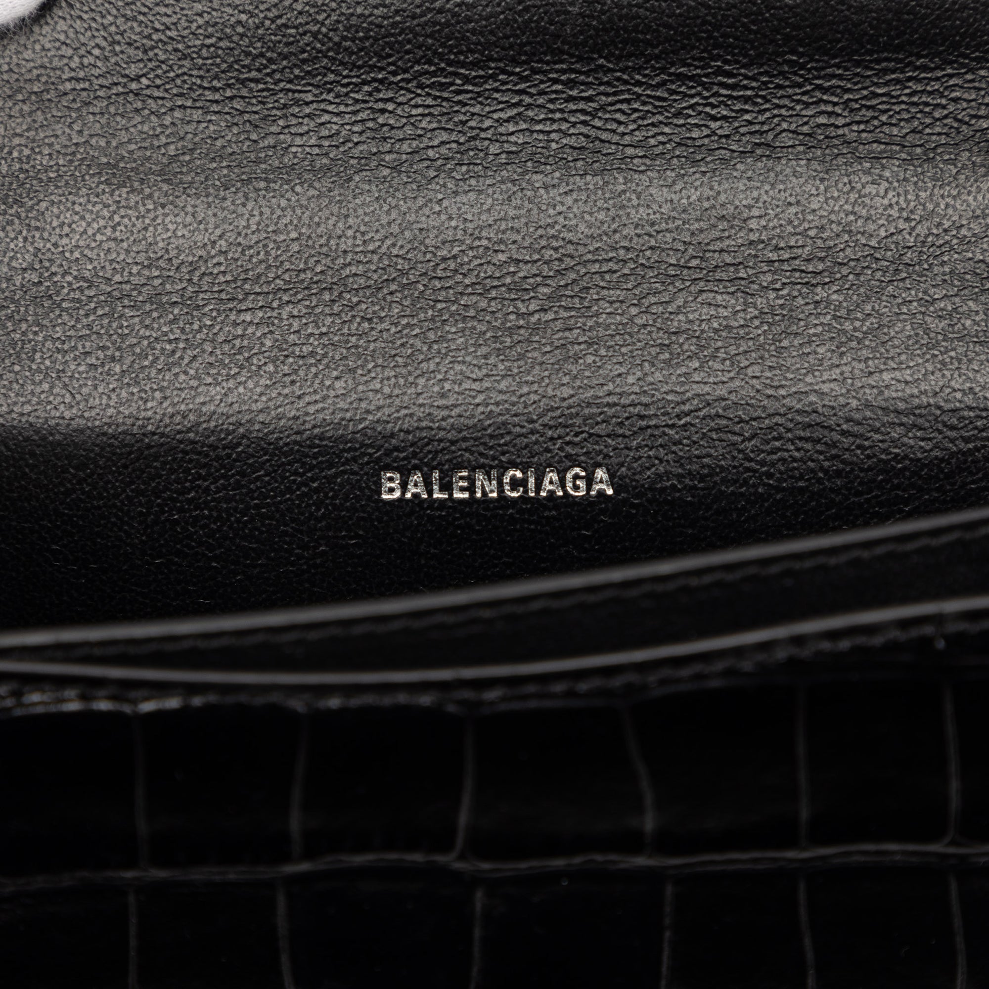 Croc Embossed Leather Sharp Belt Bag XS - Image 6
