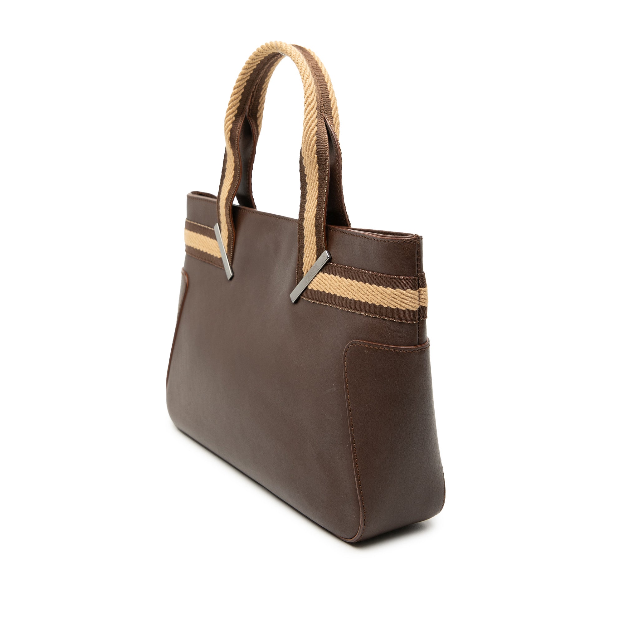 Leather Web Handbag - Image 2
