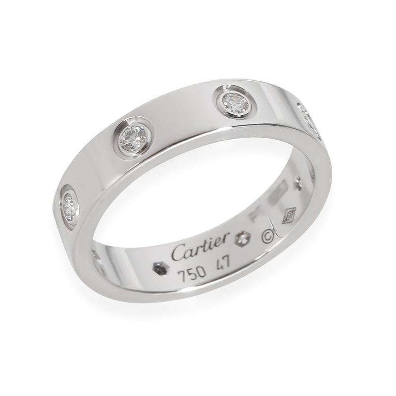 Cartier White Gold Diamond Small Model Love Ring 18k