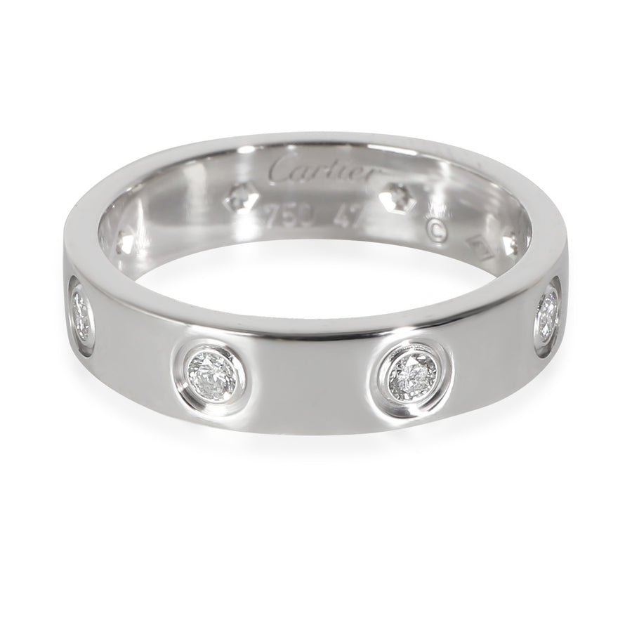 Cartier White Gold Diamond Small Model Love Ring 18k